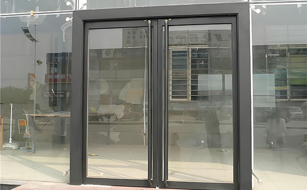 巩留玻璃地弹门