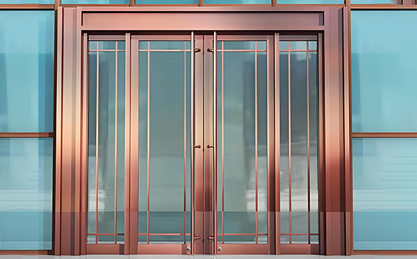 巩留玻璃地弹门